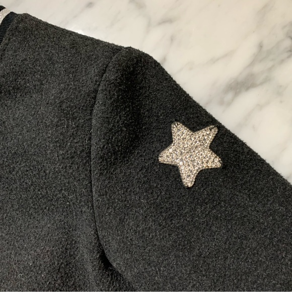 Truly Me Girls Bomber Jacket Charcoal Rhinestone 6 - Picture 12 of 16